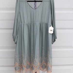 Altar'd State Sage Green Dress Size Large